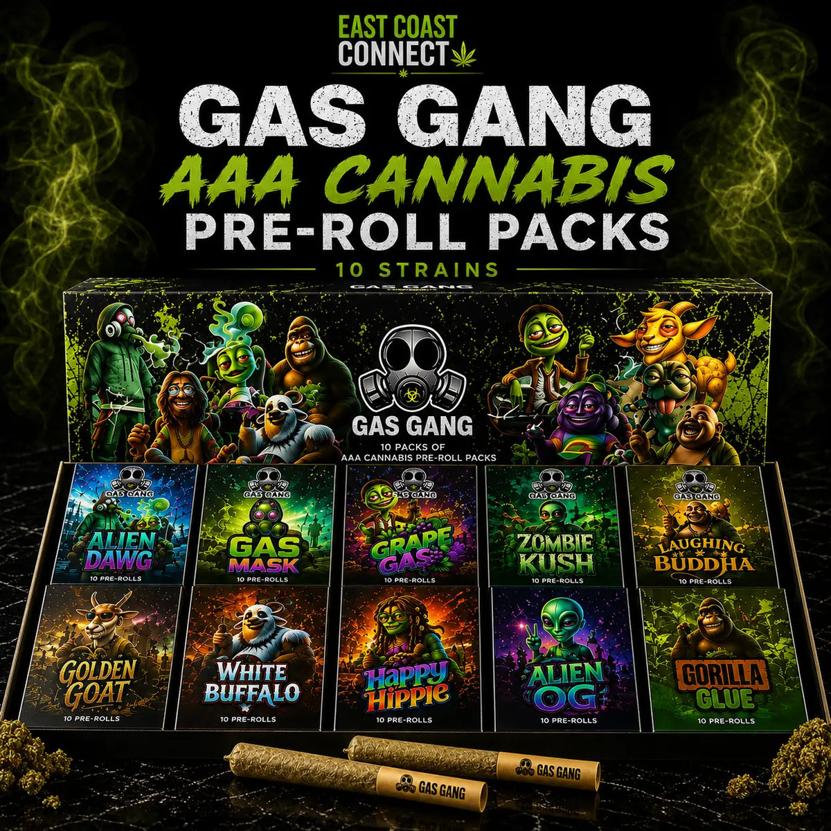 Gas Gang AAA Cannabis Pre-Roll Packs