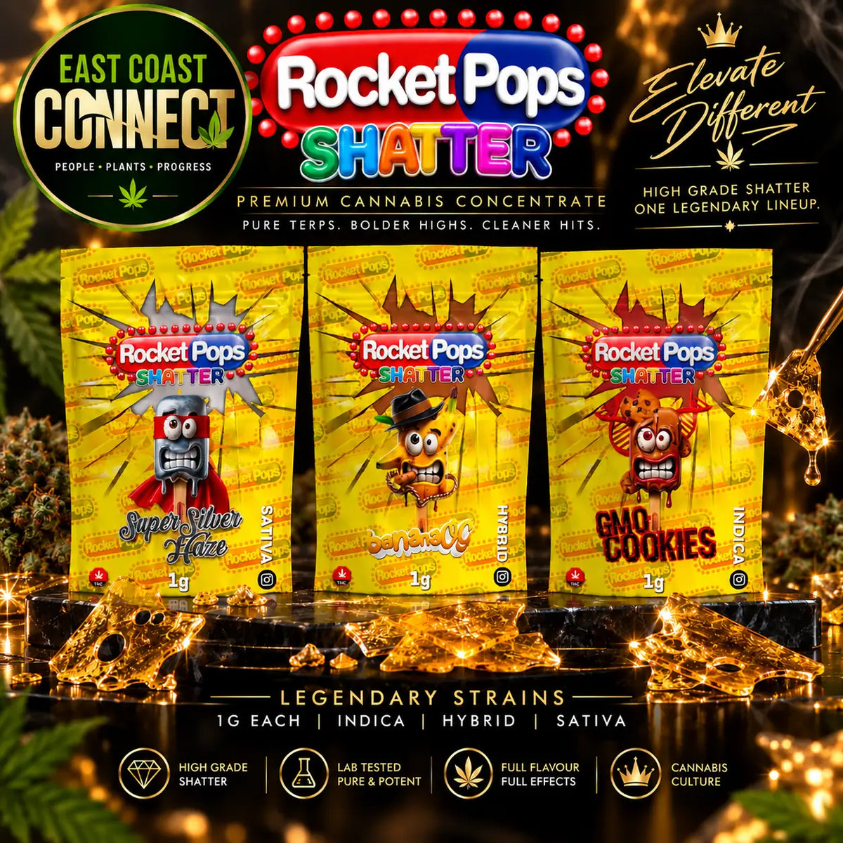 Rocket Pops Premium Shatter – 1g
