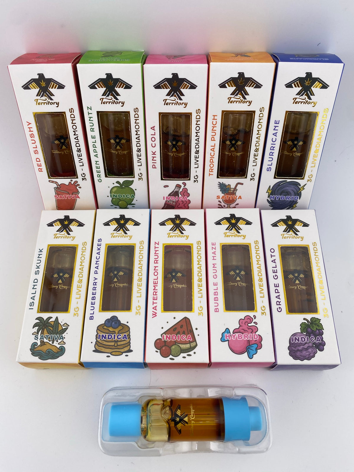Territory THC 3g Vape Carts
